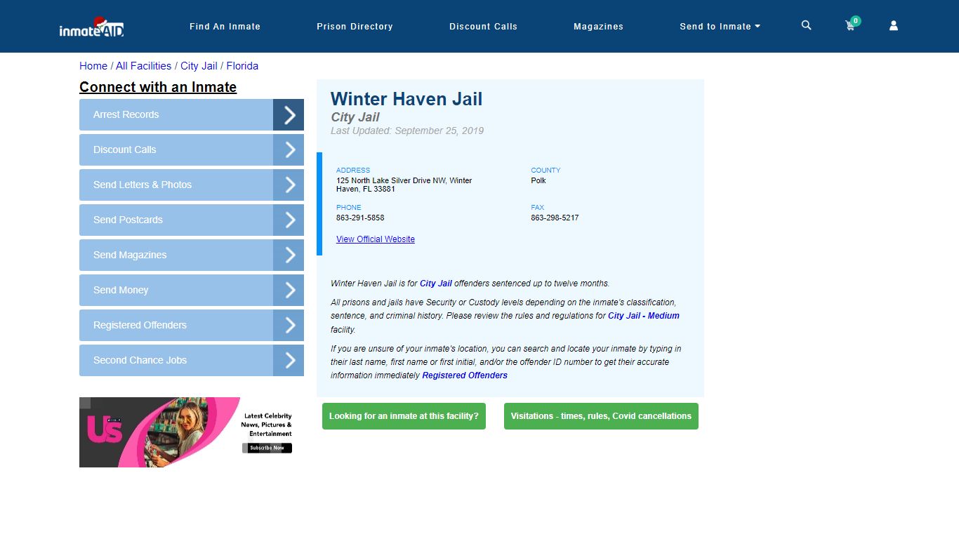 Winter Haven Jail | Inmate Locator