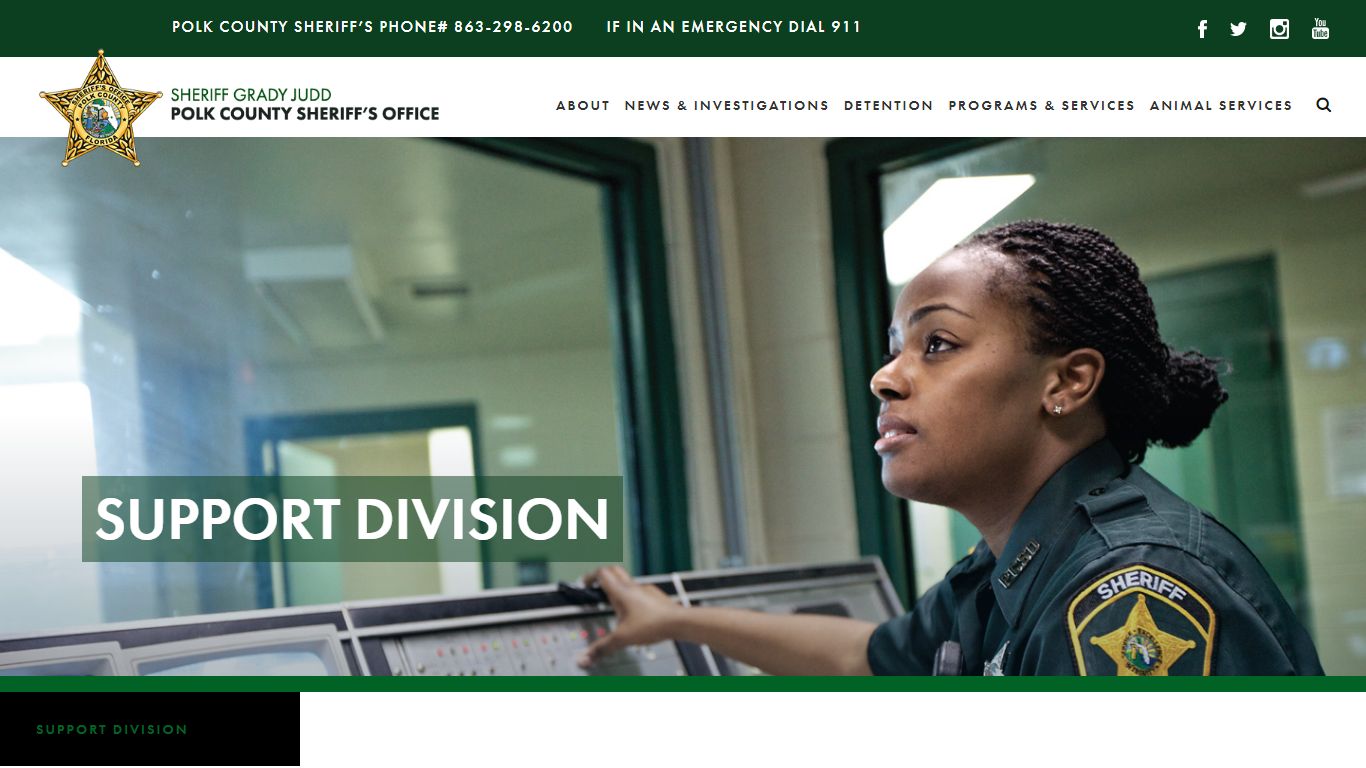 Support Division | Polk County Sheriff's Office